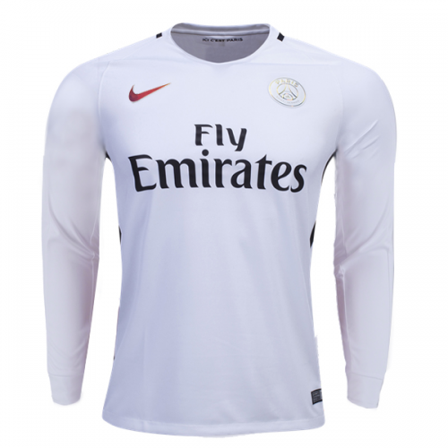 2016-17 Psg White LS Third Soccer Jersey